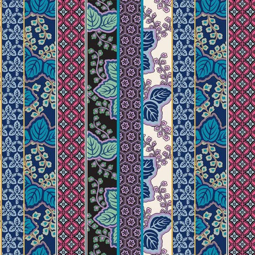 Multi Kamakura Stripe Cotton 43"/44" Fabric Per Yard - Choice FabricsDCX12666-MULT-D
