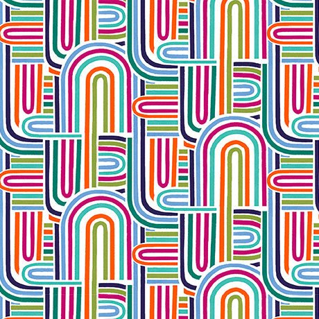 Multi Mingle Arch Geo Cotton 44"/45" Fabric Per Yard - Choice Fabrics2710-31520-X