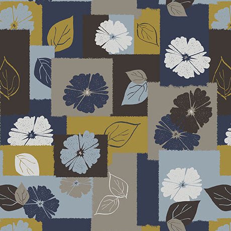 Multi Modern Refinement Floral Collage Cotton 43"/44" Fabric Per Yard - Choice Fabrics2600-31840-X