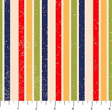 Multi Rustic Stripe Camping Therapy Cotton 44"/45" Fabric Per Yard - Choice Fabrics10634-12