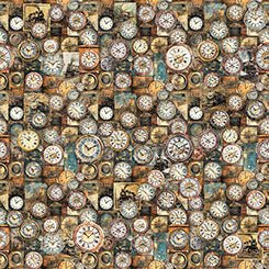 Multi Steam & Steel Clocks Cotton 44/45 Fabric Per Yard - Choice Fabrics2600-31636-X
