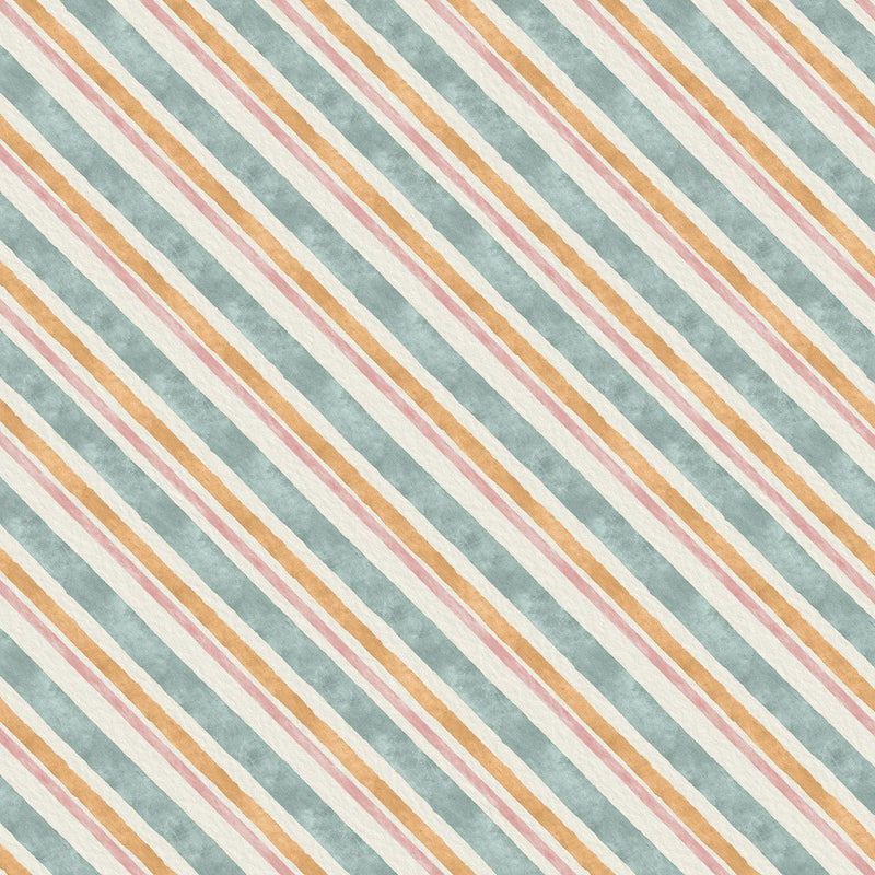Multi Stripes Vintage Summer 43"/44" Cotton Fabric Per Yard - Choice FabricsBQI-4644-70