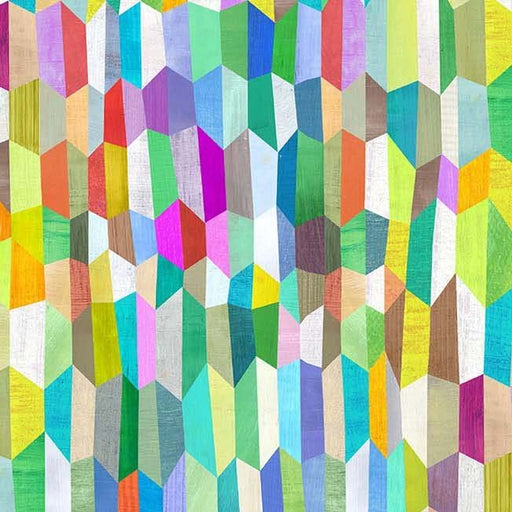 Multi Trapezoid Cotton Wideback Fabric per yard - Choice FabricsWBD12442-MULT-D