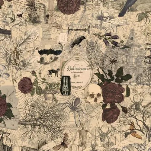 Multi Vintage 3 Sisters Haunted Mansion 44"/45" Fabric Per Yard - Choice Fabrics44371-11