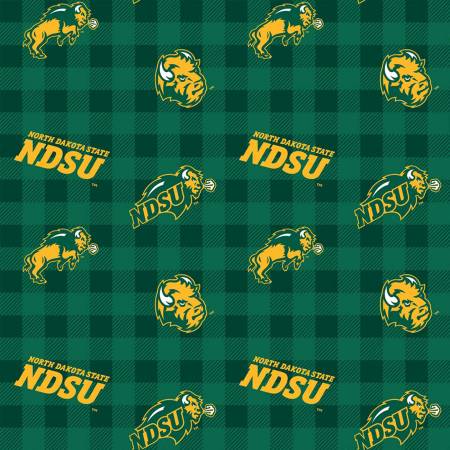 North Dakota State Bison - Buffalo Plaid (3-Yard Pack)
