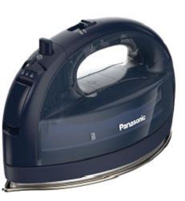 Panasonic Cordless Dry and Steam Iron with Power Base and Carrying Case - Navy Blue - Choice FabricsNIWL700A