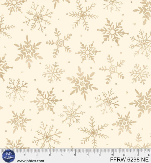 Natural First Frost Winter Fall 108" Cotton Fabric Per Yard - Choice FabricsFFRW-6298-NE