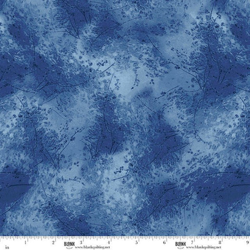 Navy Blue Tree Top Delight 108" Cotton Wideback Fabric Per Yard - Choice Fabrics108TREE-TOP-5073-77