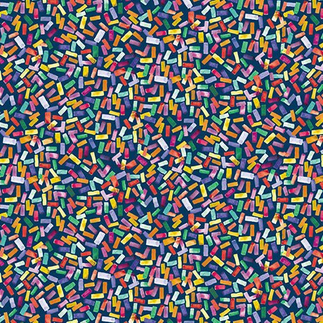 Navy Mingle Confetti Cotton 44"/45" Fabric Per Yard - Choice Fabrics2710-31522-N