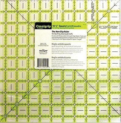 Omnigrip 10.5in Square Ruler - Choice FabricsOGN105