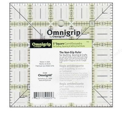 Omnigrip Square Ruler 5 in - Choice FabricsOGN5