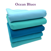 Supreme Solids - 5 - Yard Bundle - Ocean Blues - Choice FabricsFF-61291-016