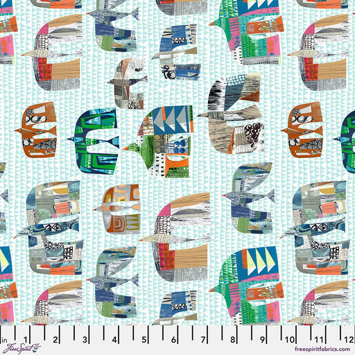 On the Wing Turquoise Cotton 44"/45" Fabric Per Yard - Choice FabricsPWCY003.TURQUOISE