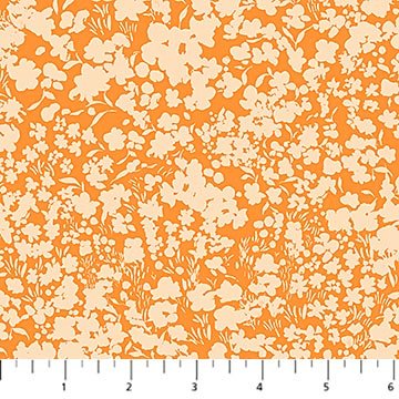 Orange Fields Flourish Cotton 44"/45" Fabric Per Yard - Choice Fabrics91178-56