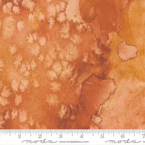 Orange Red Ochre Flow Basic Watercolor Painting 44"/45" Fabric Per Yard - Choice Fabrics8433-78