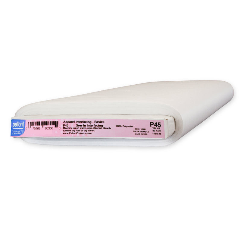 Pellon® P45 Lightweight Sew-In Interfacing 20" x 48 yard Bolt (White)
