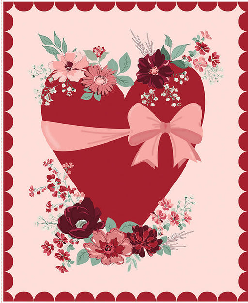 Love You Always - Heart Panel (35.5" x 43") - Choice FabricsP16877-PANEL