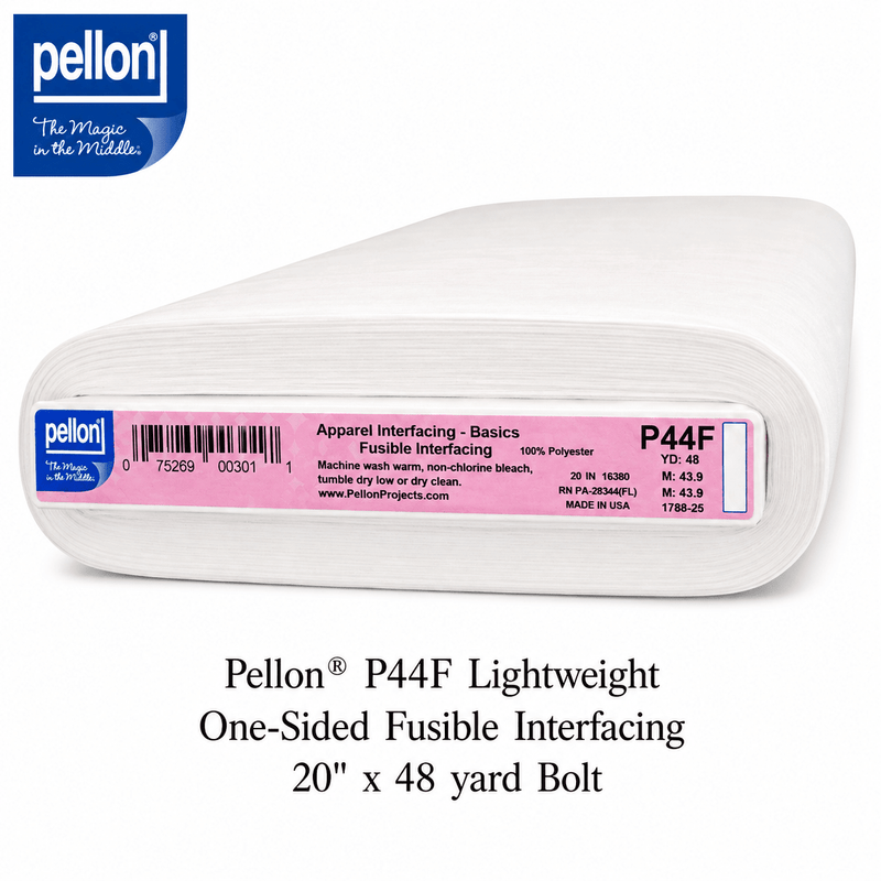 Pellon® P44F Lightweight One-Sided Fusible Interfacing 20" x 48 yard Bolt (White) - Choice FabricsDSP44F-2048BOLT