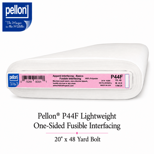 Pellon® P44F Lightweight One-Sided Fusible Interfacing – 20" x 48 Yard Bolt – White - Choice FabricsDSP44F-2048BOLT