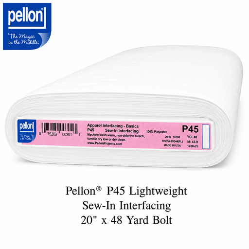 Pellon® P45 Lightweight Sew-In Interfacing – 20" x 48 Yard Bolt – White - Choice FabricsDSP45-2048BOLT