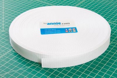Strapping 1" White, 50 Yards - Choice FabricsPBA164150W