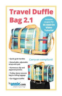Travel Duffle Bag 2.1 Sewing Pattern - Choice FabricsPBA203-2.1