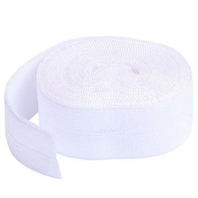 Fold-Over Elastic, White, 3/4" x 2 Yards - Choice FabricsPBA211-2-WHITE