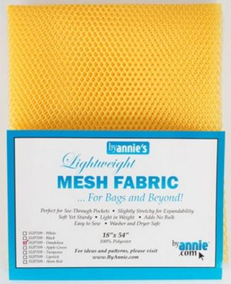Lightweight Mesh Fabric, Dandelion, 18" x 54" - Choice FabricsPBASUP209-DANDELION