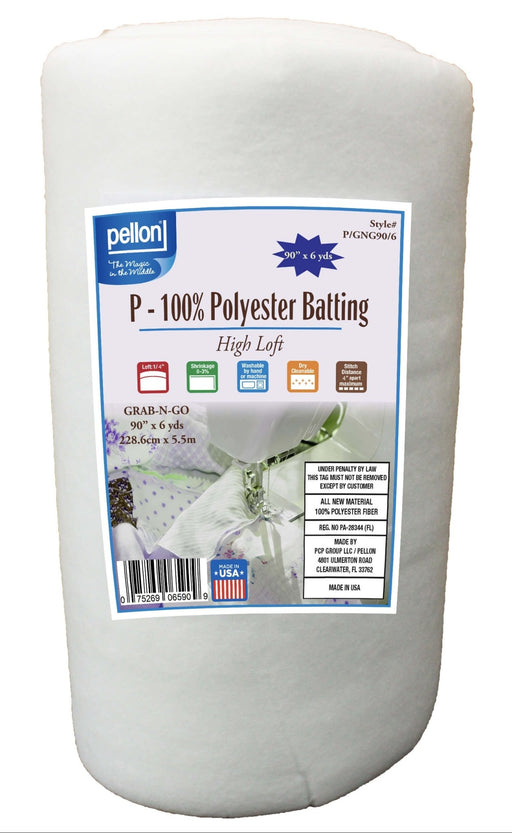 Pellon® Polyester Batting Roll – 90" x 6 Yards - Choice FabricsDSPGNG90/6
