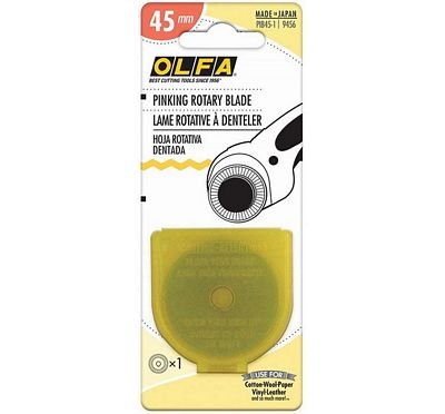 OLFA 45 mm Pinking Rotary Blade 1 Pack - Choice FabricsPIB45-1