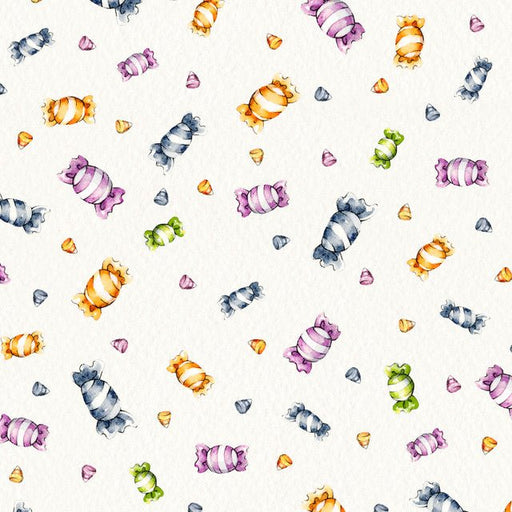 Candy Toss White Cotton 44"/45" Fabric Per Yard - Choice FabricsLDHA-6186-W