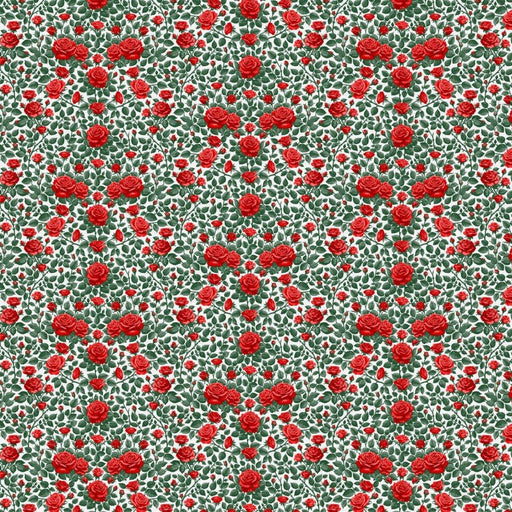 Red Roses Are Red Rose Trellis Cotton Wideback 118" Fabric Per Yard - Choice Fabrics183-25828