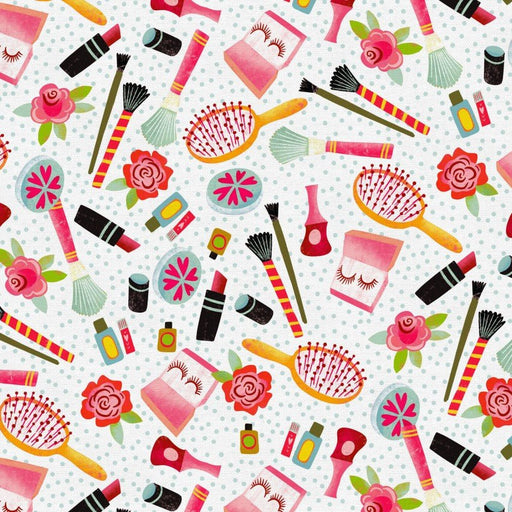 Blue/Pink Bubble Bath Cosmetics Cotton Wideback 118" Fabric Per Yard - Choice Fabrics183-25874