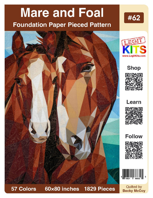 Mare & Foal Quilt Kit - Choice FabricsQK062