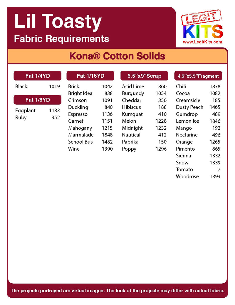 Lil Toasty Quilt Kit