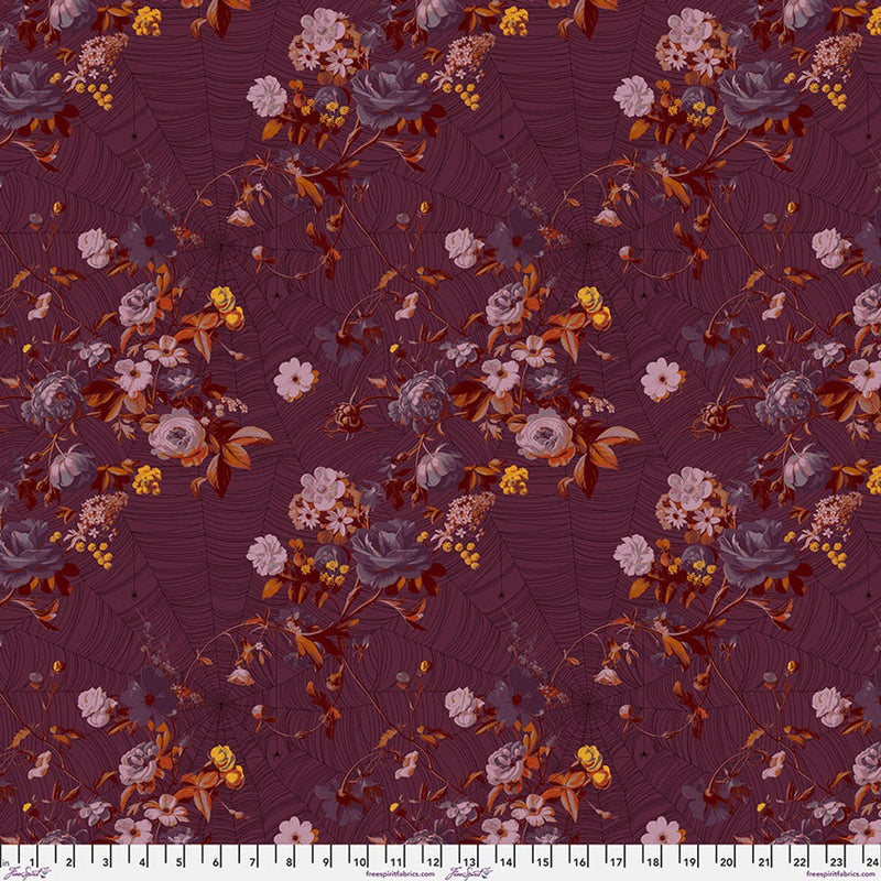 Enrapture by Giucy Giuce Vining - Cabernet Cotton 44"/45" Fabric Per Yard - Choice FabricsPWGG004.CABERNET