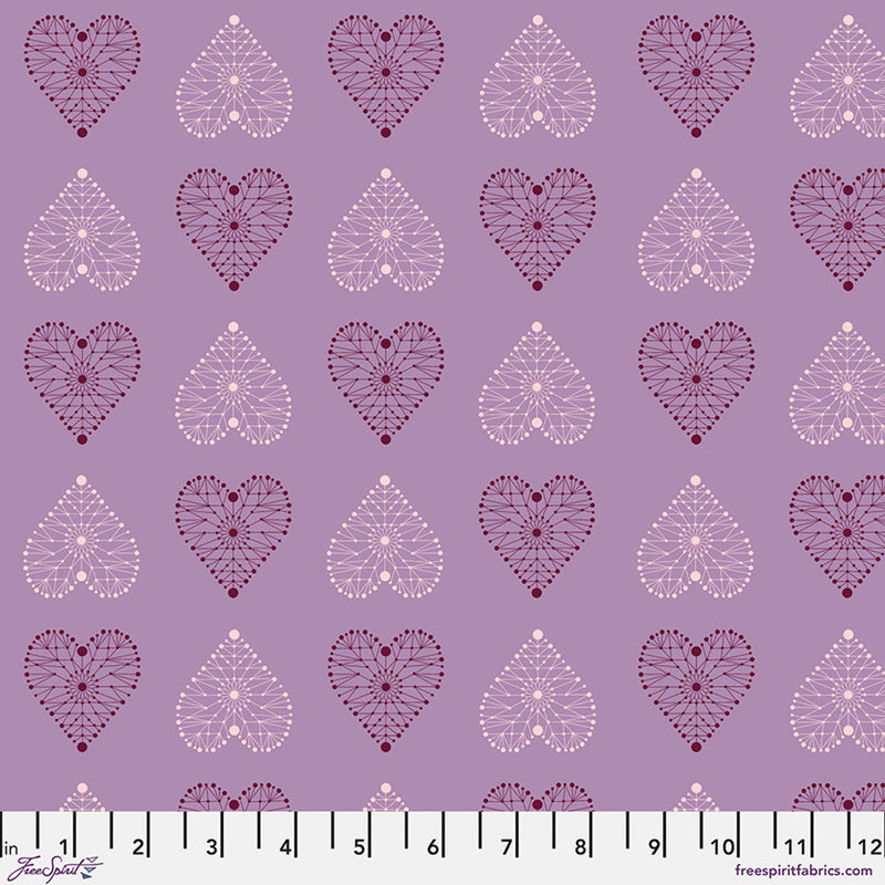 Enrapture by Giucy Giuce Amour - Amethyst Cotton 44"/45" Fabric Per Yard - Choice FabricsPWGG007.AMETHYST