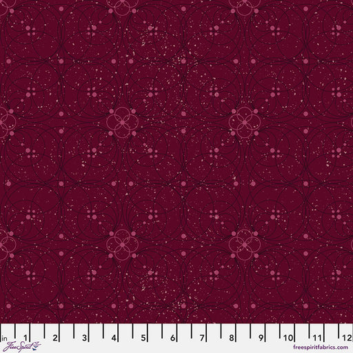 Enrapture by Giucy Giuce Flourish - Garnet Cotton 44"/45" Fabric Per Yard - Choice FabricsPWGG008.GARNET
