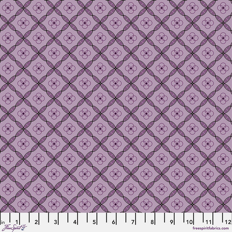 Enrapture by Giucy Giuce Tiles - Amethyst Cotton 44"/45" Fabric Per Yard - Choice FabricsPWGG009.AMETHYST