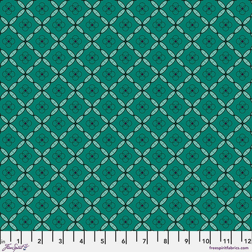 Enrapture by Giucy Giuce Tiles - Emerald Cotton 44"/45" Fabric Per Yard - Choice FabricsPWGG009.EMERALD