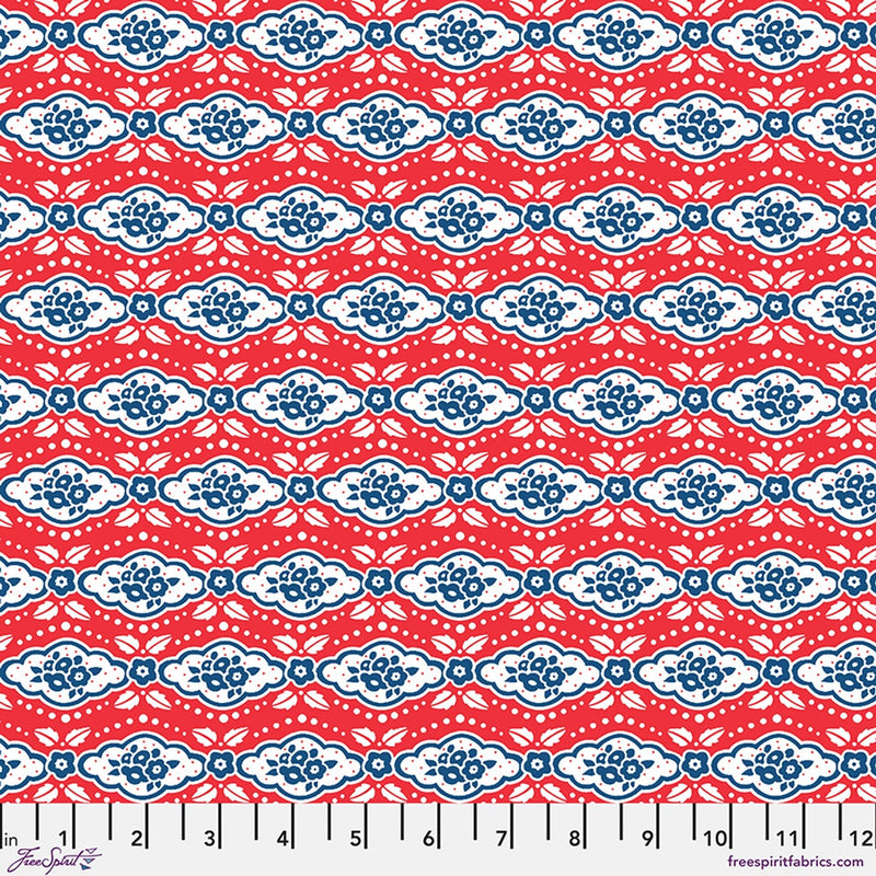 Red Maison Rouge Cotton 44"/45" Fabric Per Yard - Choice FabricsPWMY025.RED