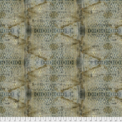 Neutral Stained Damask Abandoned 44"/45" Cotton Fabric Per Yard - Choice FabricsPWTH133.NEUTRAL