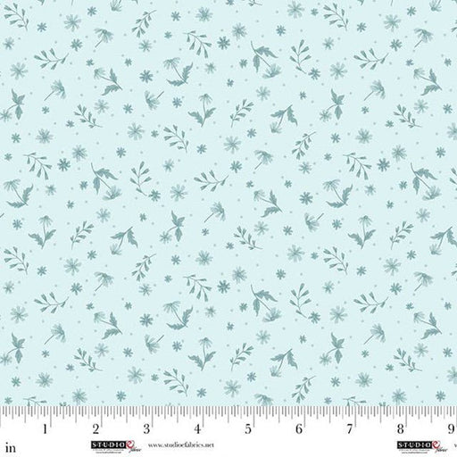 Pale Blue Mini Wild Flowers Layla 44"/45" Cotton Fabric per Yard - Choice Fabrics9012-11