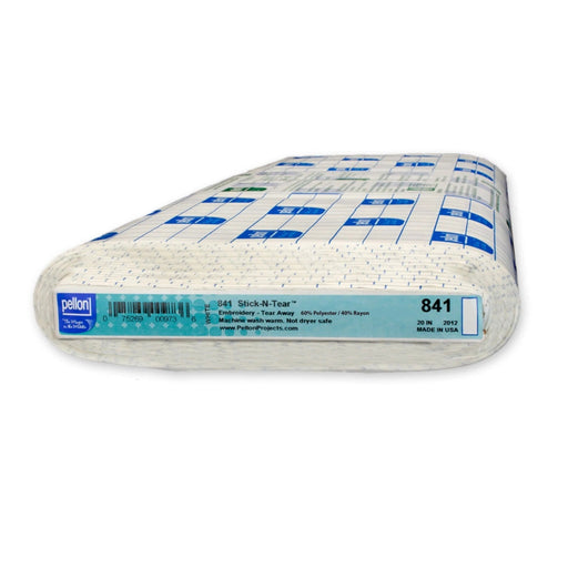 Pellon® 841 Stick-N-Tear™ Stabilizer 20" x 10 yard Bolt (White) - Choice FabricsPDS-841-2010BOLT