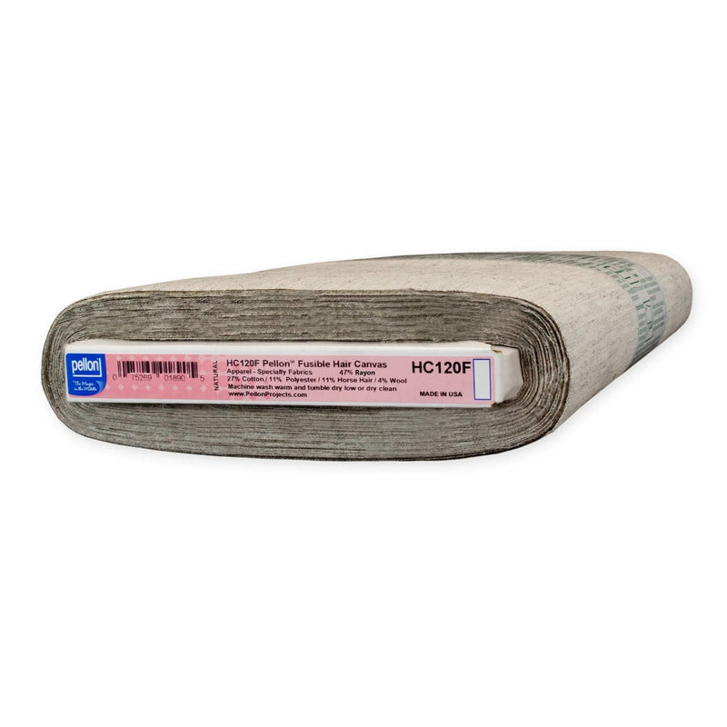 Pellon® HC120F Fusible Hair Canvas Interfacing 21" x 10 yard Bolt (Natural) - Choice FabricsPDS-HC120F-2110BOLT