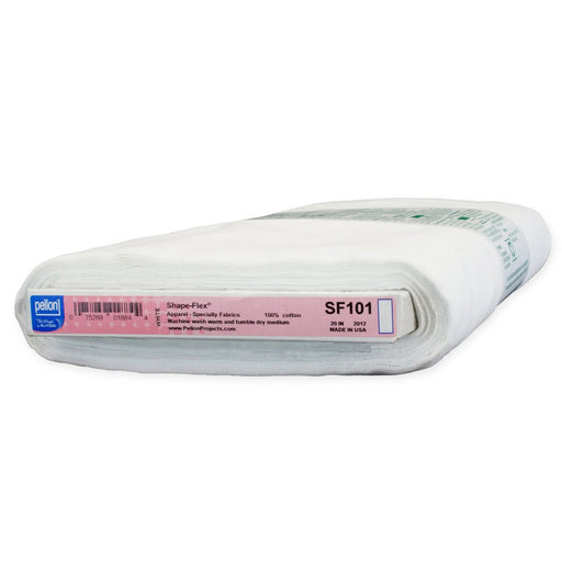 Pellon® SF101 Shape - Flex® Cotton Woven Fusible Interfacing 20" x 10 yards Bolt. Color: White. - Choice FabricsPDS-SF101-2010BOLT
