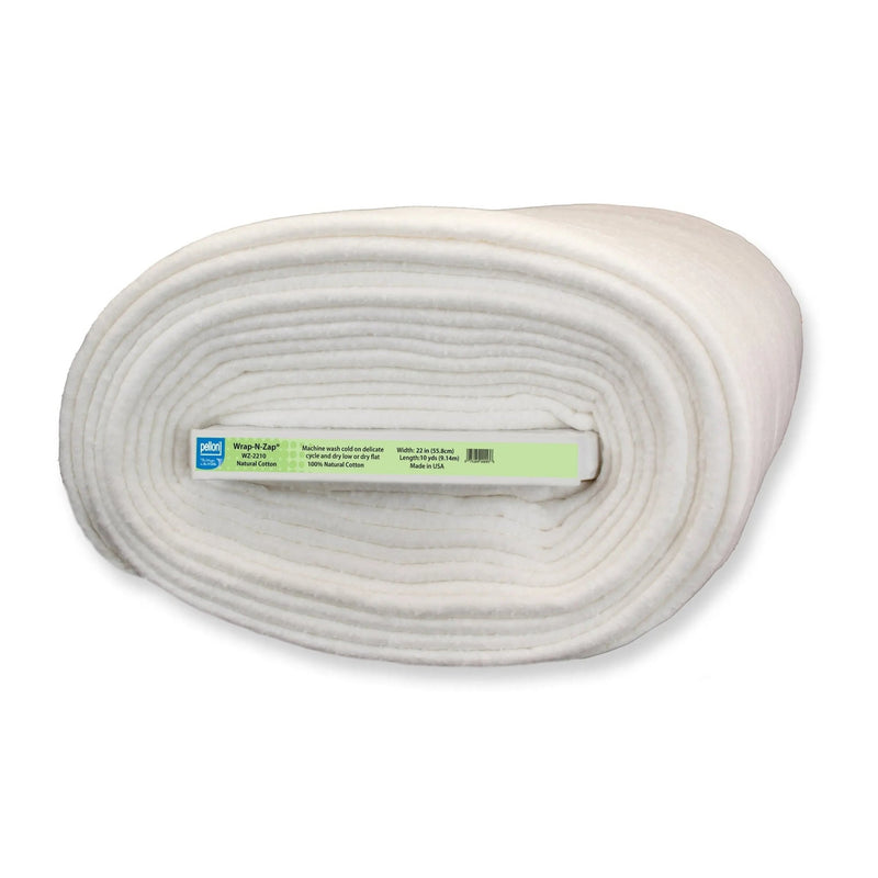 Pellon® Wrap-N-Zap® Microwaveable Cotton Batting 22" x 10 yards - Choice FabricsPDS-DSWZ2210