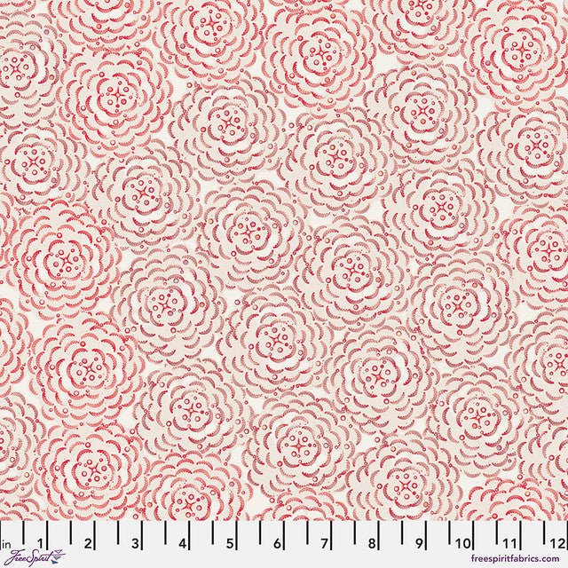 Peony Red Flourish And Bloom 44"/45" Cotton Fabric Per Yard - Choice FabricsPWHP008.RED