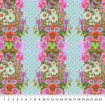 Perennial Borders Beata's Garden in Seafoam AMT137-78V Cotton 44"/45" Fabric Per Yard - Choice FabricsAMT137-78V