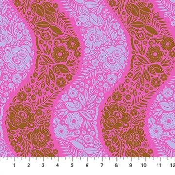 Perennial Borders Village Path in Raspberry AMT139-84V Cotton 44"/45" Fabric Per Yard - Choice FabricsAMT139-84V